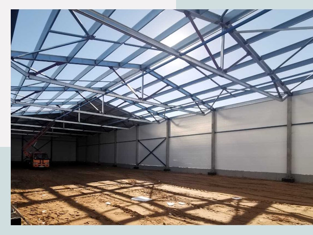 Строительство сенохранилищ в Балтийске