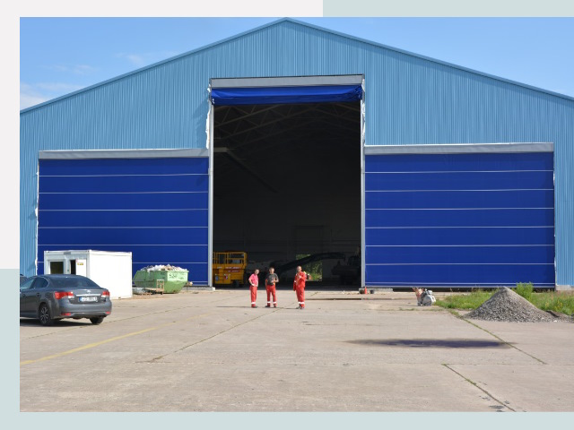 Ангарные ворота в Балтийск от СтальСтрой-Блт по цене 612 руб.