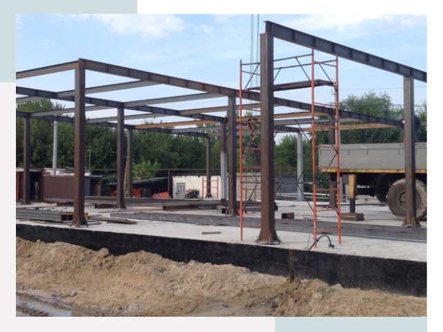 Фундамент для ангаров в Балтийске