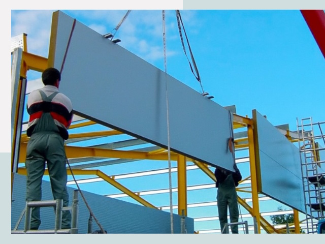 Монтаж сэндвич-панелей в Балтийске от 612 руб.